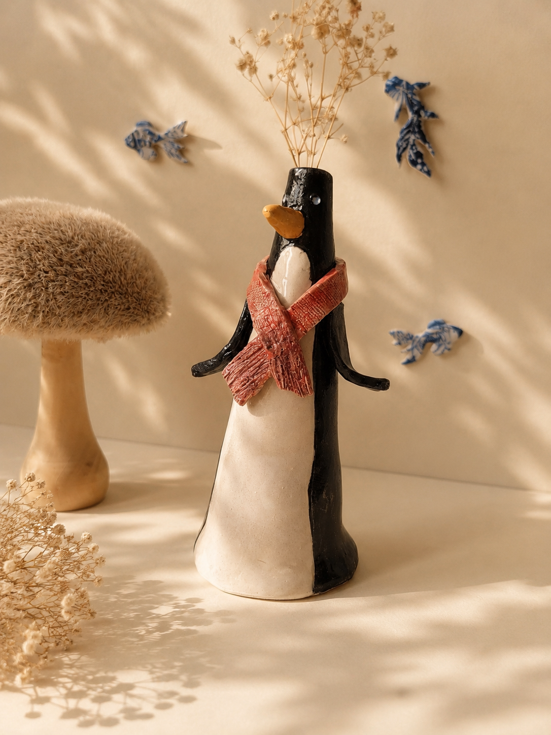 Florero alargado Pingüino friolero