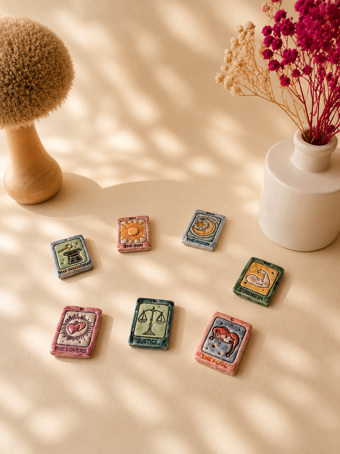 Imanes de cartas del tarot