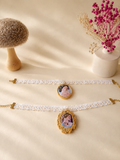 Choker de encaje con camafeo