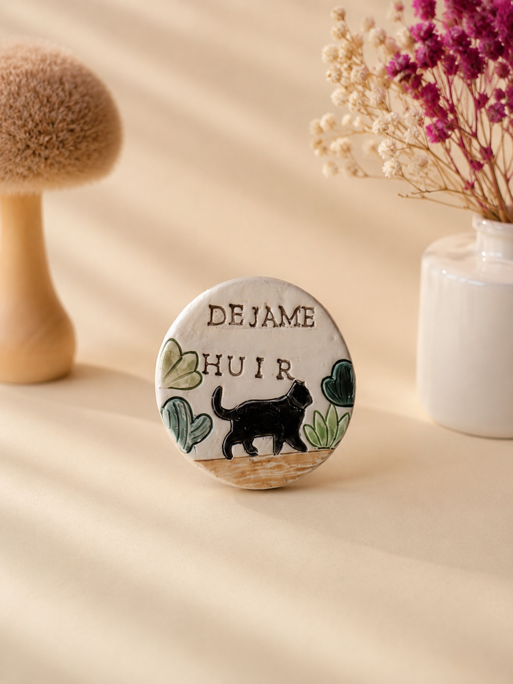 Imán de cerámica "Déjame huir"
