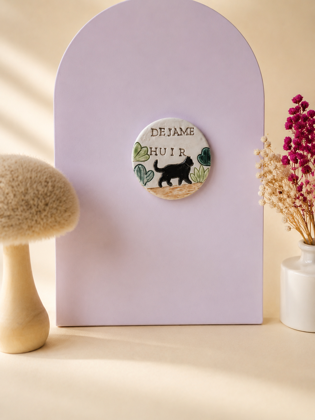 Imán de cerámica "Déjame huir"